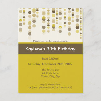 Carte Postale ANNIVERSAIRE INVITATION :: discotek 6