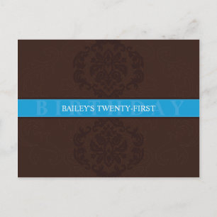 Carte Postale ANNIVERSAIRE INVITATION :: finesse 2