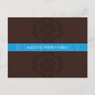 Carte Postale ANNIVERSAIRE INVITATION :: finesse 2