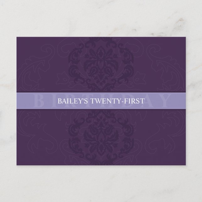 Carte Postale ANNIVERSAIRE INVITATION :: finesse 3 (Devant)