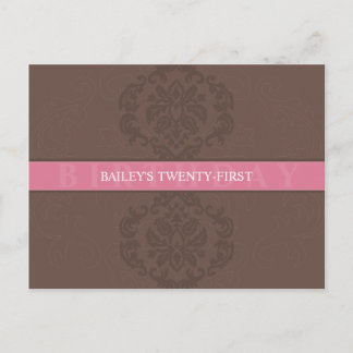 Carte Postale ANNIVERSAIRE INVITATION :: finesse 4