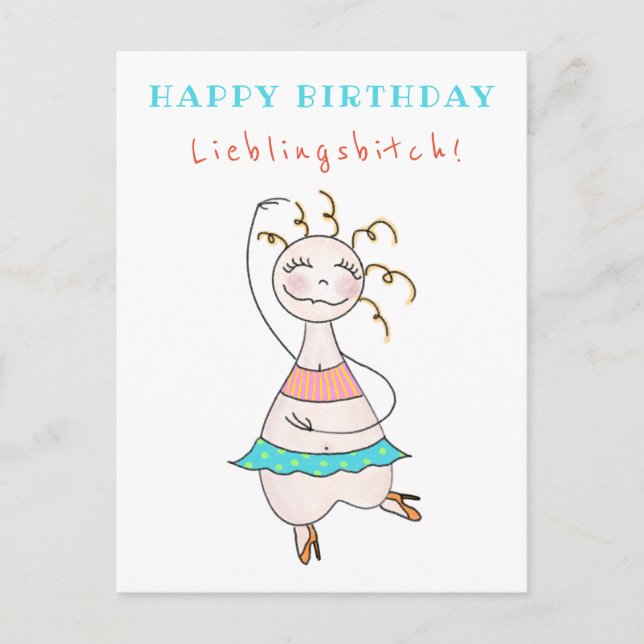 Carte postale anniversaire Joyeux Anniversaire ché (Devant)