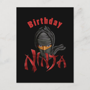 Carte Postale Anniversaire Ninja