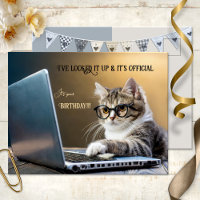 Anniversaire officiel du chat drôle