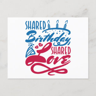 Carte Postale Anniversaire Partagé Amour Partagé