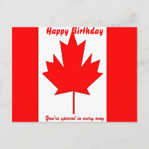 Carte Postale anniversaire spécial Canada