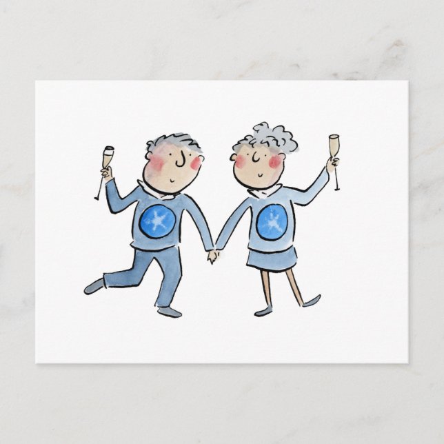 Carte Postale Anniversaire Star Saphir (Devant)