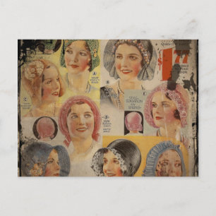 Carte Postale Annonce Casquette des Années folles