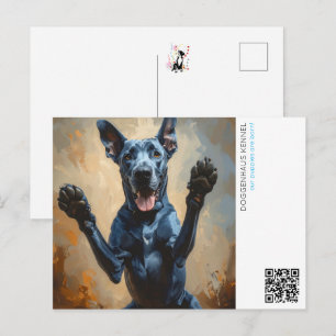 Carte Postale Annonce de chiots
