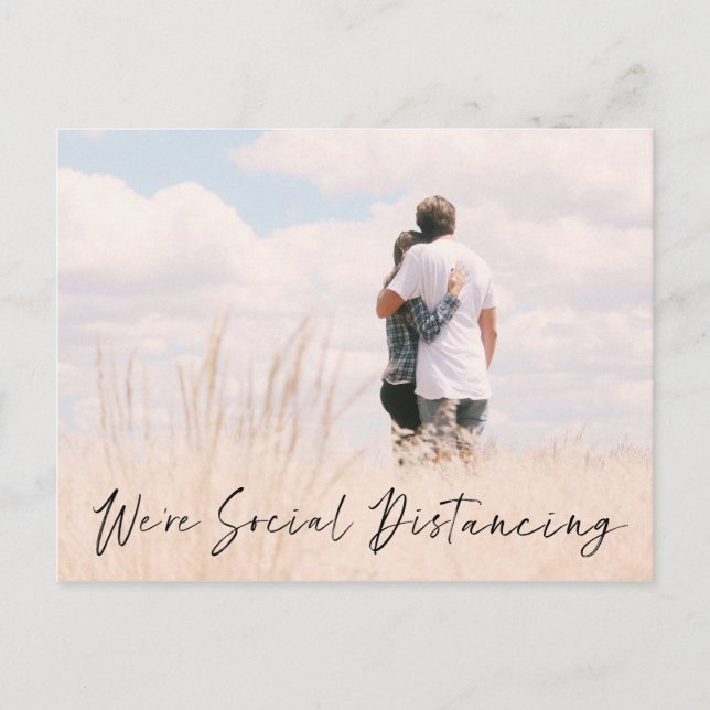 Carte Postale Annonce de date de mariage avec photo de distancia (Devant)