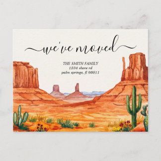 Carte Postale Annonce de déménagement Arizona Sud-Ouest