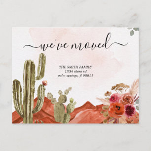 Carte Postale Annonce de déménagement bohème Nouvelle adresse