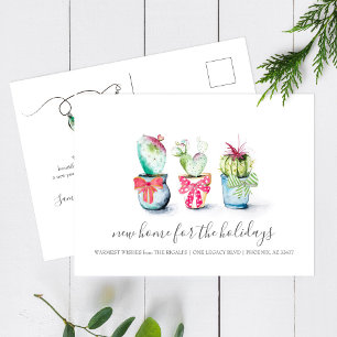 Carte Postale Annonce de déménagement de vacances de Cactus