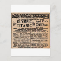Annonce de journal Titanic