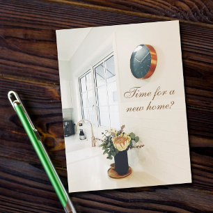 Carte Postale Annonce de l'agent immobilier pour une nouvelle ma