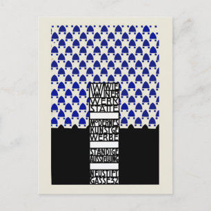 Carte Postale Annonce de l'exposition Wiener Werkstaette vintage
