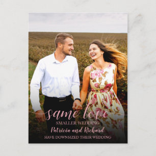 Carte Postale Annonce de mariage réduit Même Amour Photo