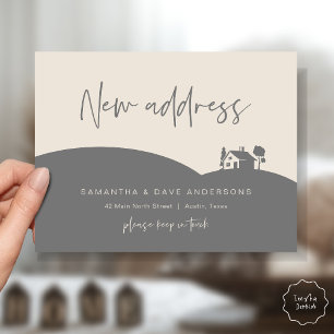 Carte Postale Annonce de Nouvelle Adresse Domiciliaire, Petite M