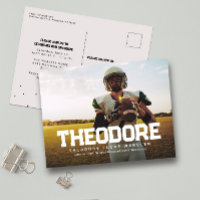 Annonce de remise de diplôme un athlète photo