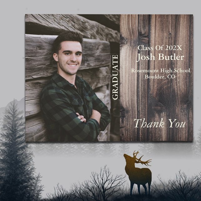 Carte Postale Annonce de remise des diplômes et remerciements bo (Créateur téléchargé)