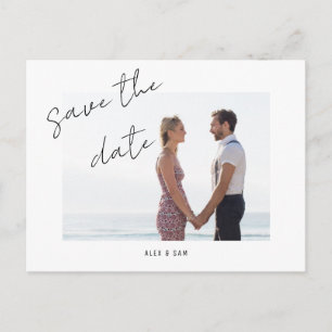 Carte Postale Annonce de sauvegarde de date simple photo
