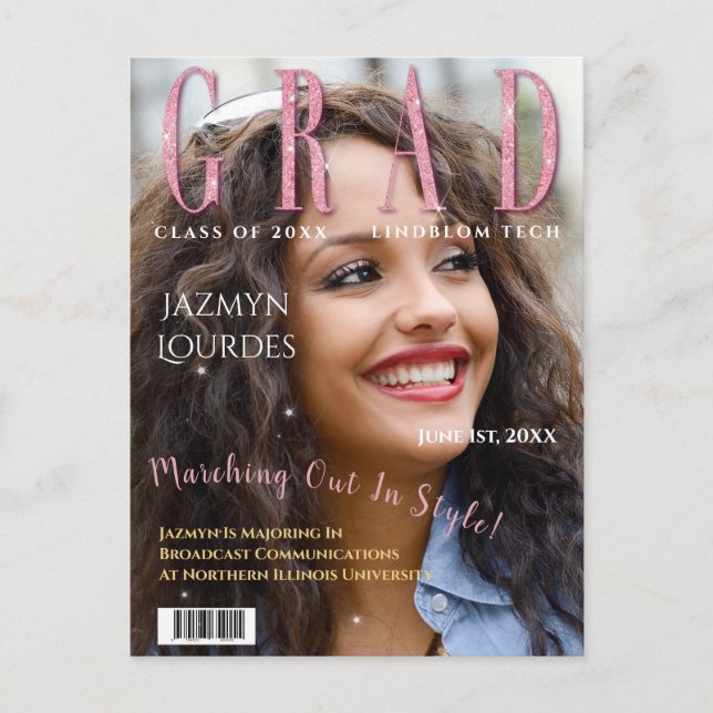 Carte Postale Annonce d'un diplôme d'études supérieures (Devant)