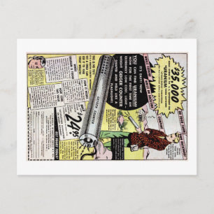 Carte Postale Annonce en uranium de détecteur