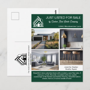 Carte Postale Annonce immobilière de la Chic Green Real Estate C
