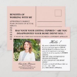 Carte Postale Annonce immobilière générant des prospects expirés