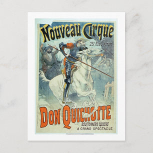 Carte Postale Annonce pour 'Don Quichotte, Nouveau Cirque', Chev