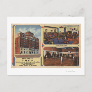 Carte Postale Annonce pour l'édifice Y.M.C.A. de l'armée et de l