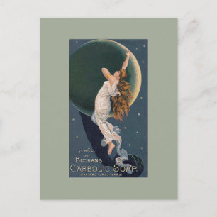 Carte Postale Annonce vintage avec l'ange de savon carbolique de