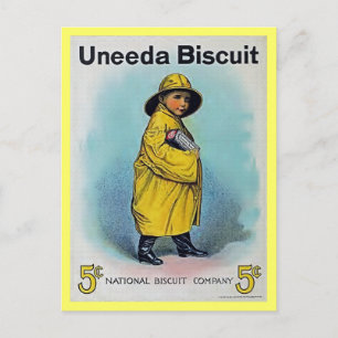 Carte Postale Annonce vintage Biscuit 1910