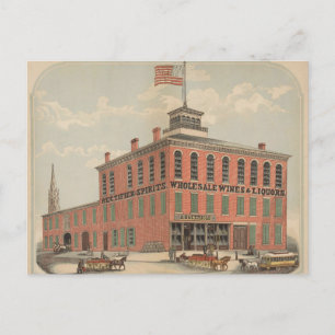 Carte Postale Annonce Vintage D'Août Baetzhold, Vins & Liqueurs