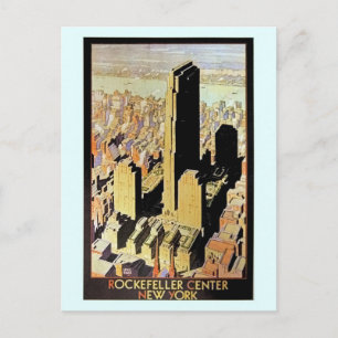 Carte Postale Annonce vintage Rockefeller Center New York City