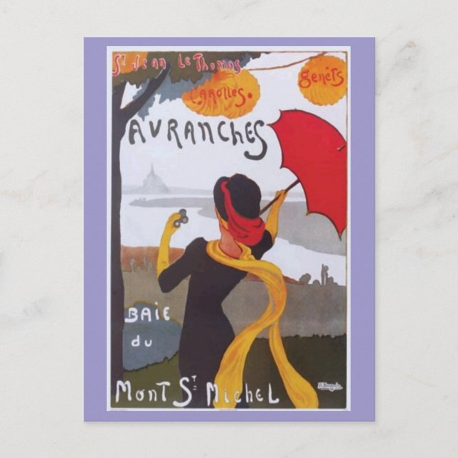 Carte Postale Annonce vintage Voyage Français 1910 (Devant)