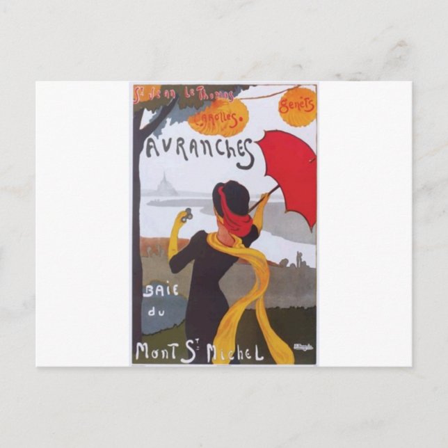 Carte Postale Annonce vintage Voyage Français 1910 (Devant)