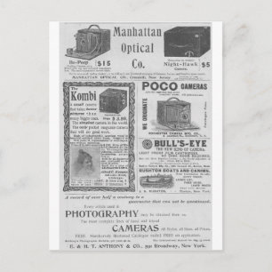 Carte Postale Annonces de caméra