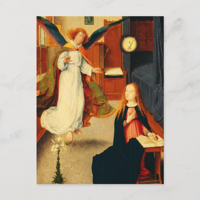 Carte Postale Annonciation de la Vierge Marie par Gerard David (Devant)