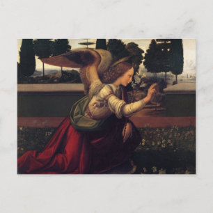 Carte Postale Annonciation Leonardo DaVinci - Angel