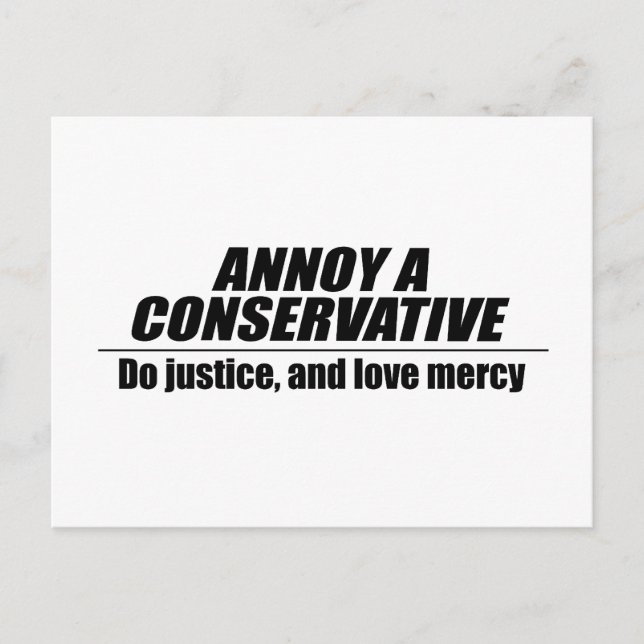 Carte Postale Annoy a Conservateur - faites justice (Devant)