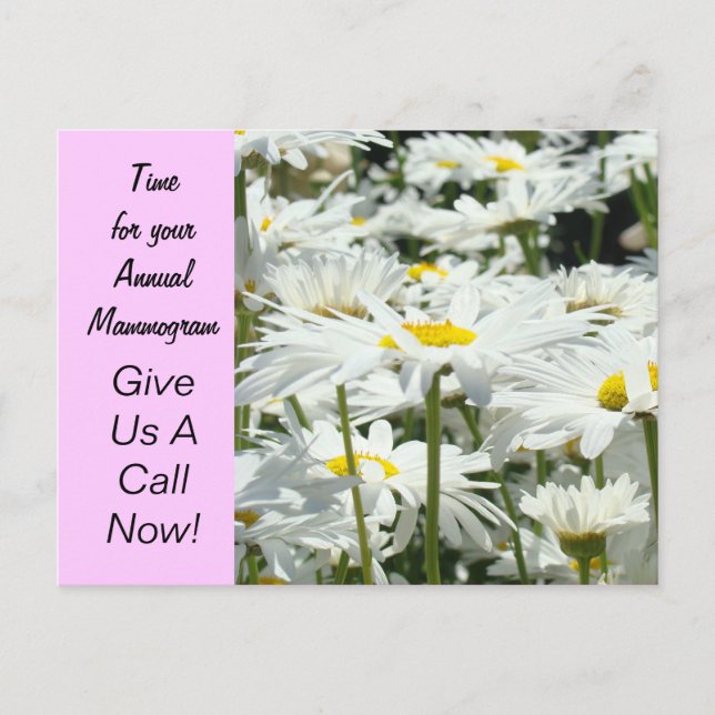 Carte postale annuelle de mammographie rappeur Fem (Devant)