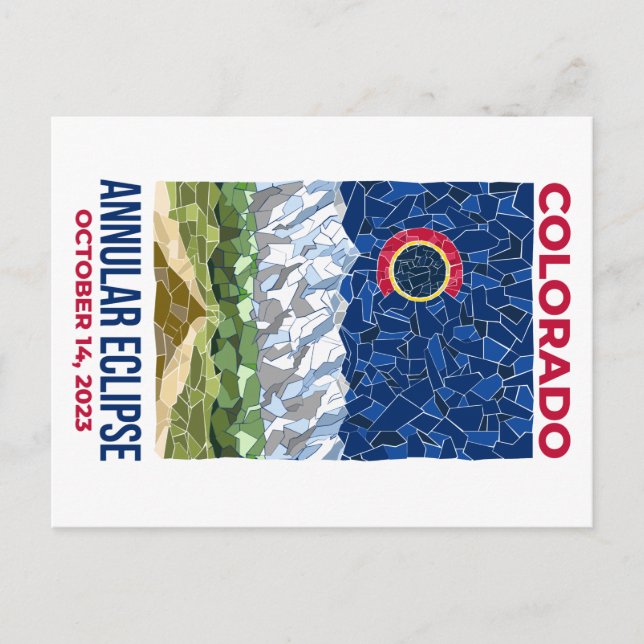 Carte postale annuelle Eclipse du Colorado (Devant)