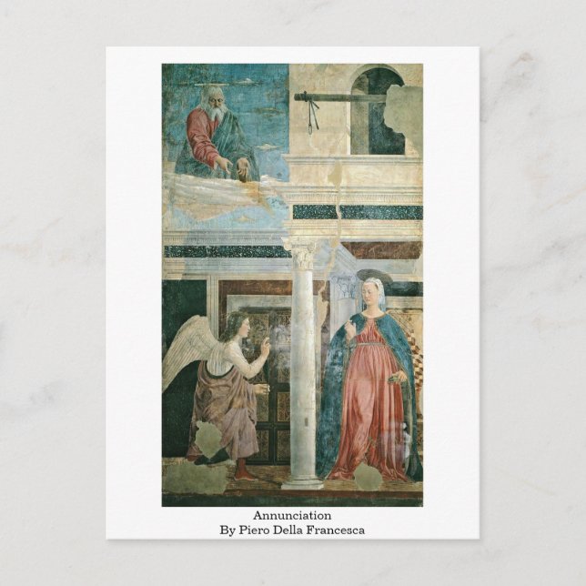 Carte Postale Annunciation By Piero Della Francesca (Devant)