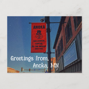 Carte Postale Anoka, Minnesota Halloween Capitole du Monde
