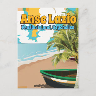 Carte Postale Anse Lazio île de Praslin, Seychelles