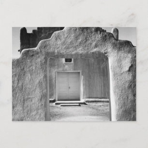 Carte Postale Ansel Adams - Entrée de l'église - Nouveau-Mexique