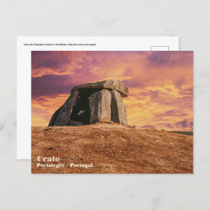 Carte Postale Anta do Tapadao Dolmen. Ruines néolithiques en Cra