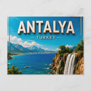 Carte Postale Antalya Turquie Côte Méditerranéenne Voyage Histor