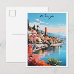 Carte Postale Antalya Turquie Voyage Esthétique